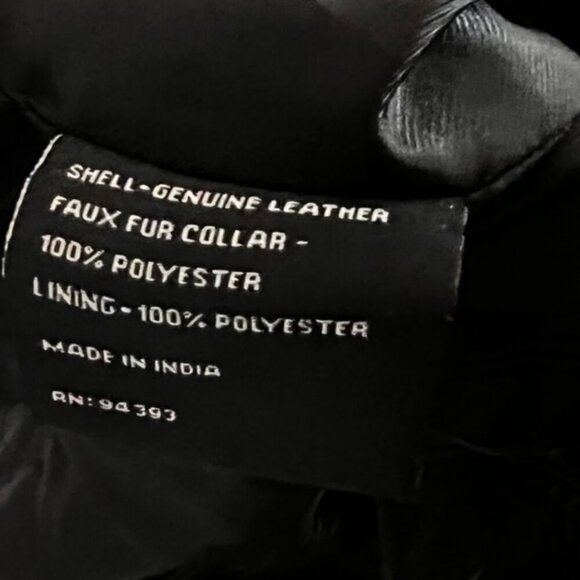 Slate and willow black leather jacket - Picture 9 of 9